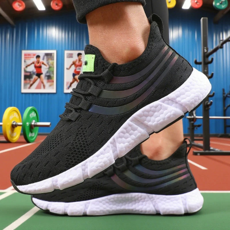 Men's Mesh Sneakers Lightweight Comfortable Soft Breathable Running Shoes Athletic Jogging Tenis Multi Colored Walking Shoes Men