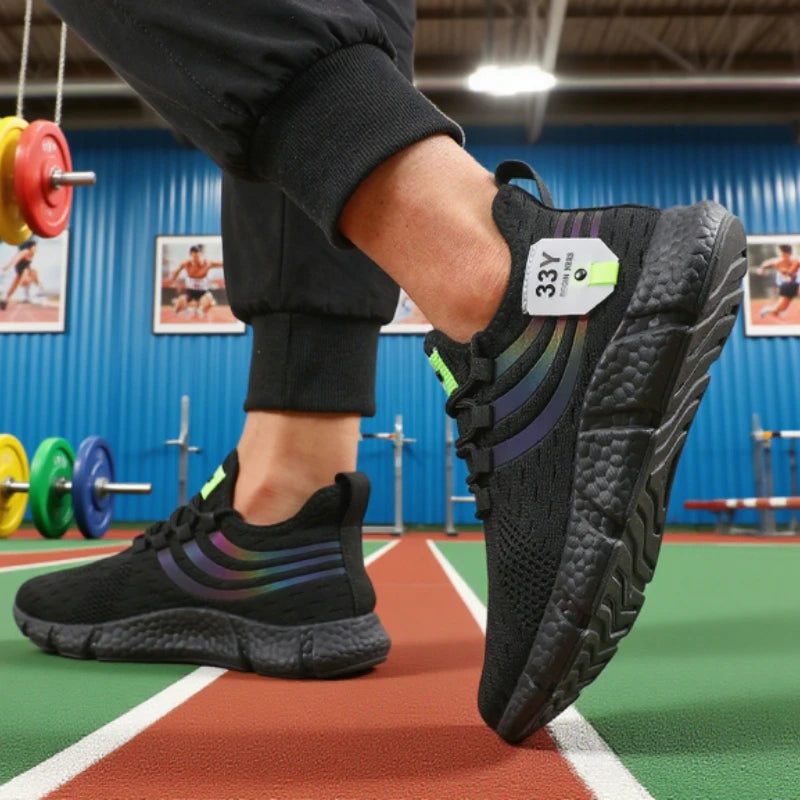 Men's Mesh Sneakers Lightweight Comfortable Soft Breathable Running Shoes Athletic Jogging Tenis Multi Colored Walking Shoes Men