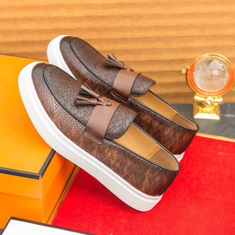 Fashionable Tassel Shoes From The United States Men Casual Comfortable Casual Shoes Men Business Travel Driving Shoes in 38-46