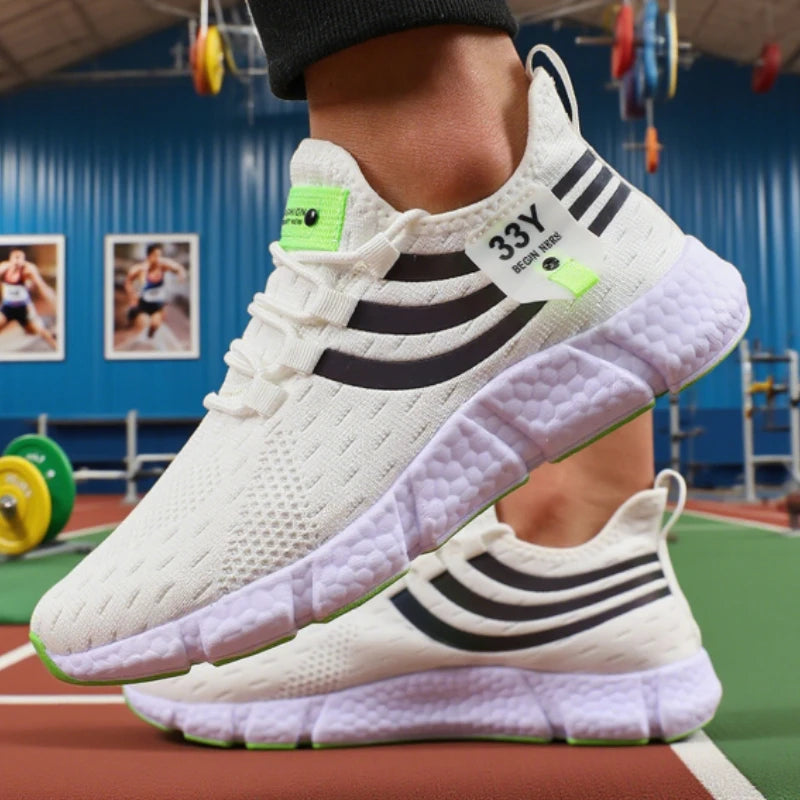 Men's Mesh Sneakers Lightweight Comfortable Soft Breathable Running Shoes Athletic Jogging Tenis Multi Colored Walking Shoes Men