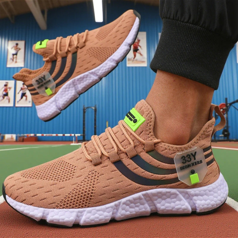 Men's Mesh Sneakers Lightweight Comfortable Soft Breathable Running Shoes Athletic Jogging Tenis Multi Colored Walking Shoes Men