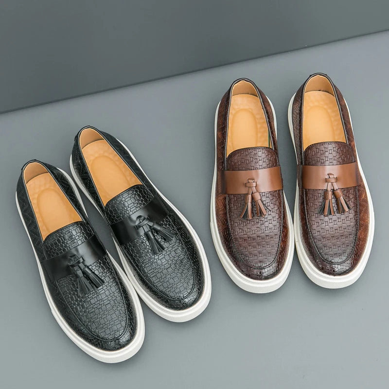 Fashionable Tassel Shoes From The United States Men Casual Comfortable Casual Shoes Men Business Travel Driving Shoes in 38-46