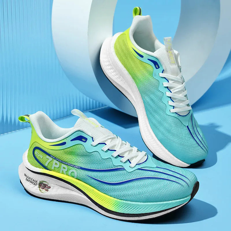 Mens Running Shoes Cushion Footbed Sport Walking Shoes Summer Outdoor Comfortable Breathable Tennis Shoes Mesh Casual Sneakers
