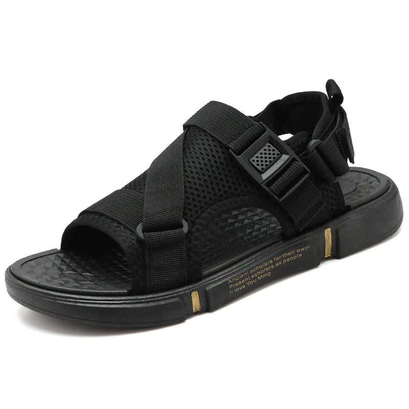 Men's Sandals Comfortable Anti Slip Soled Men's Shoes Breathable Versatile Beach Shoes Lightweight Fashionable Casual Slippers