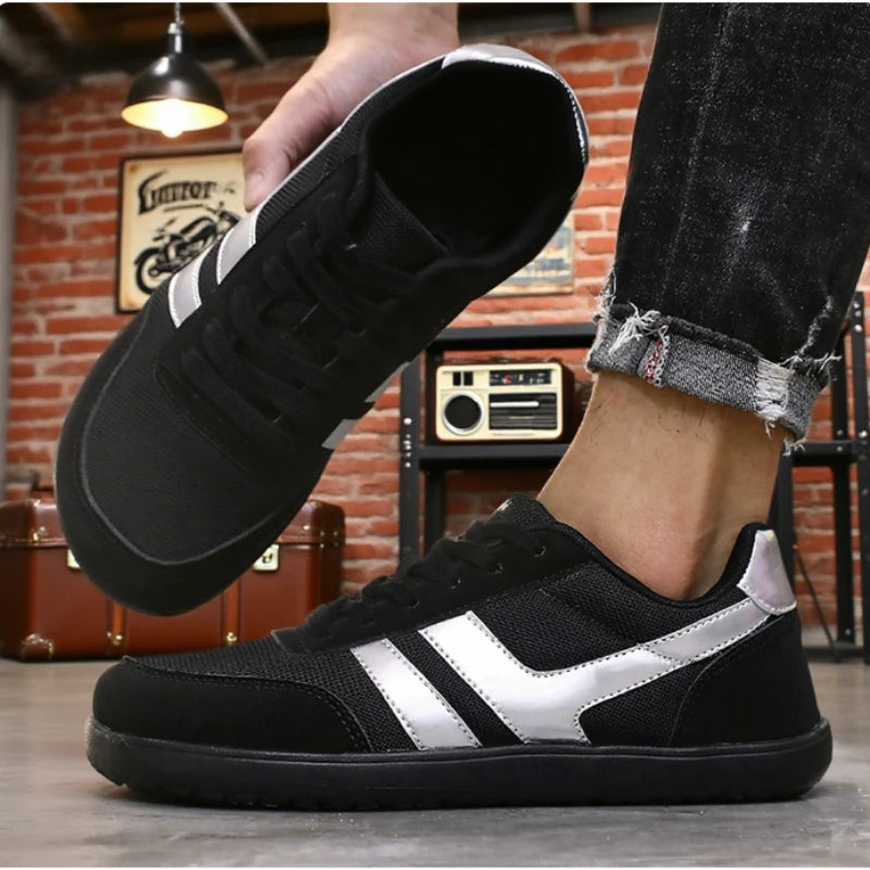 Men Wide Barefoot Shoes Minimalist Breathable Comfortable Walking Shoe Fashionable Lightweight Slip on Soft Man Trail Sneakers