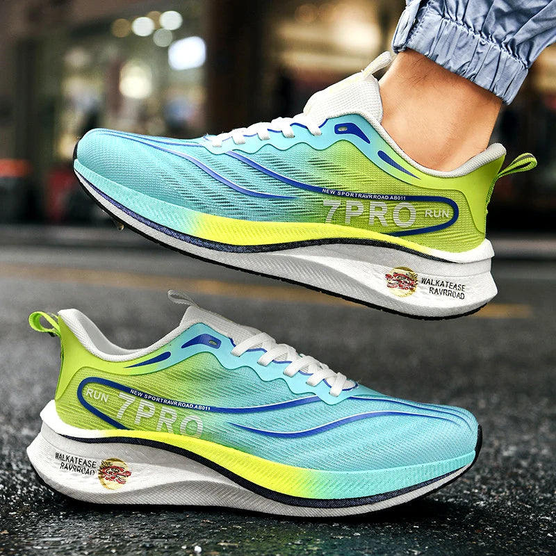 Mens Running Shoes Cushion Footbed Sport Walking Shoes Summer Outdoor Comfortable Breathable Tennis Shoes Mesh Casual Sneakers
