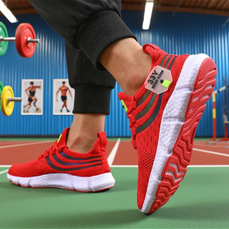 Men's Mesh Sneakers Lightweight Comfortable Soft Breathable Running Shoes Athletic Jogging Tenis Multi Colored Walking Shoes Men