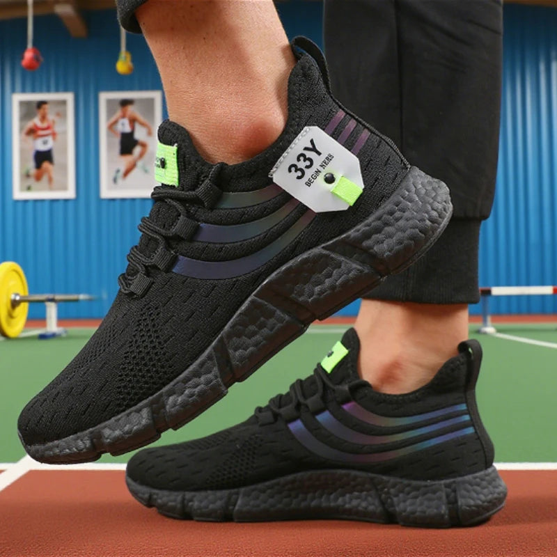 Men's Mesh Sneakers Lightweight Comfortable Soft Breathable Running Shoes Athletic Jogging Tenis Multi Colored Walking Shoes Men