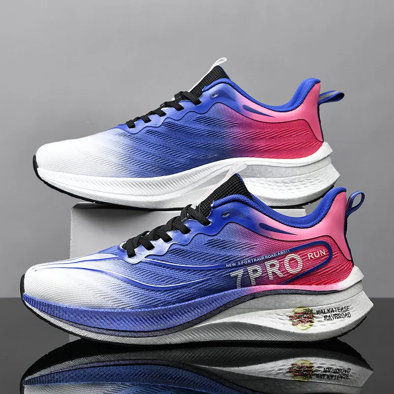Mens Running Shoes Cushion Footbed Sport Walking Shoes Summer Outdoor Comfortable Breathable Tennis Shoes Mesh Casual Sneakers