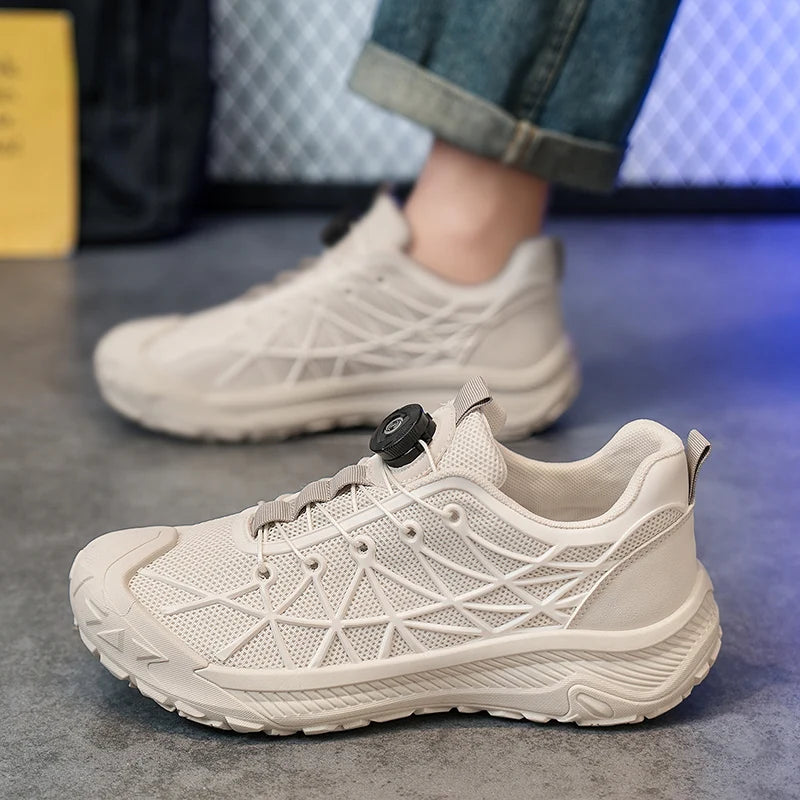 New Autumn Men's Casual Shoes Outdoor Sports Thin Breathable Comfortable Soft Wear-resistant Anti-slip Outdoor Hiking Shoes