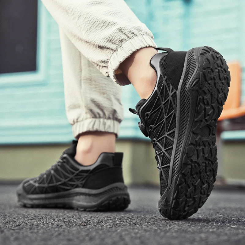 New Autumn Men's Casual Shoes Outdoor Sports Thin Breathable Comfortable Soft Wear-resistant Anti-slip Outdoor Hiking Shoes