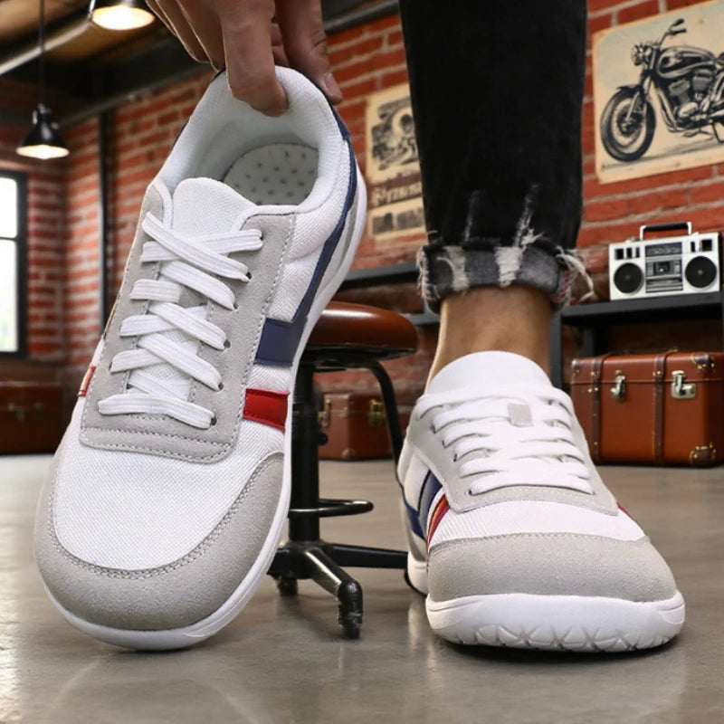 Men Wide Barefoot Shoes Minimalist Breathable Comfortable Walking Shoe Fashionable Lightweight Slip on Soft Man Trail Sneakers