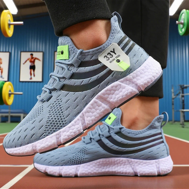 Men's Mesh Sneakers Lightweight Comfortable Soft Breathable Running Shoes Athletic Jogging Tenis Multi Colored Walking Shoes Men