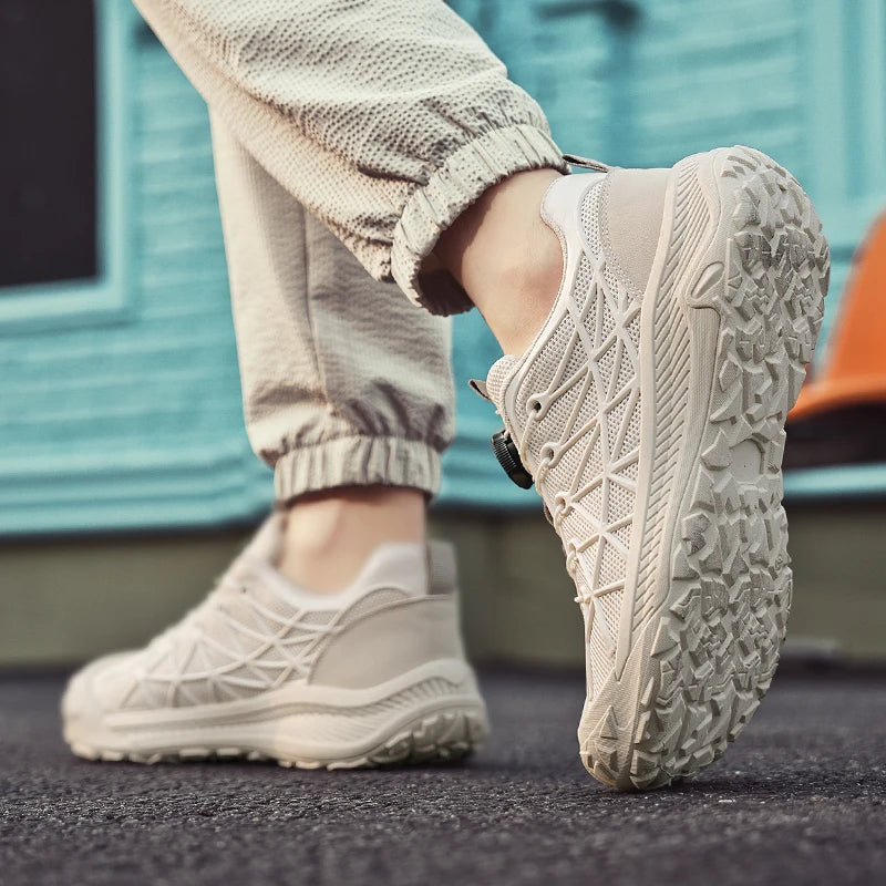 New Autumn Men's Casual Shoes Outdoor Sports Thin Breathable Comfortable Soft Wear-resistant Anti-slip Outdoor Hiking Shoes