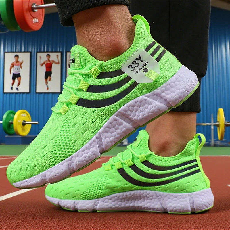 Men's Mesh Sneakers Lightweight Comfortable Soft Breathable Running Shoes Athletic Jogging Tenis Multi Colored Walking Shoes Men
