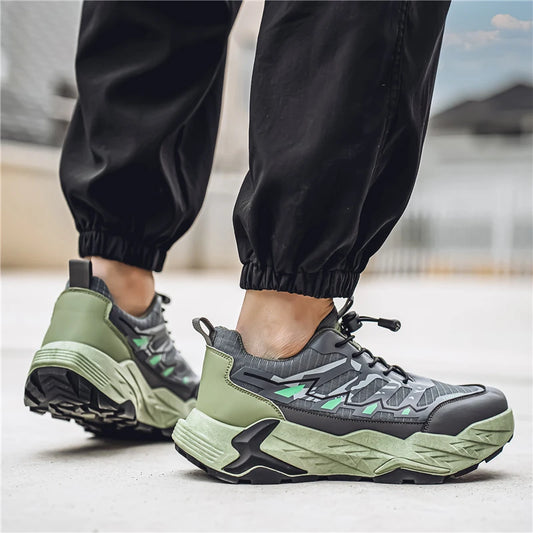 New Men's Sports Shoes with Anti Slip  Wear-resistant  Rebound and Versatile Outdoor Running Shoes  Daily Versatile Hiking Shoes