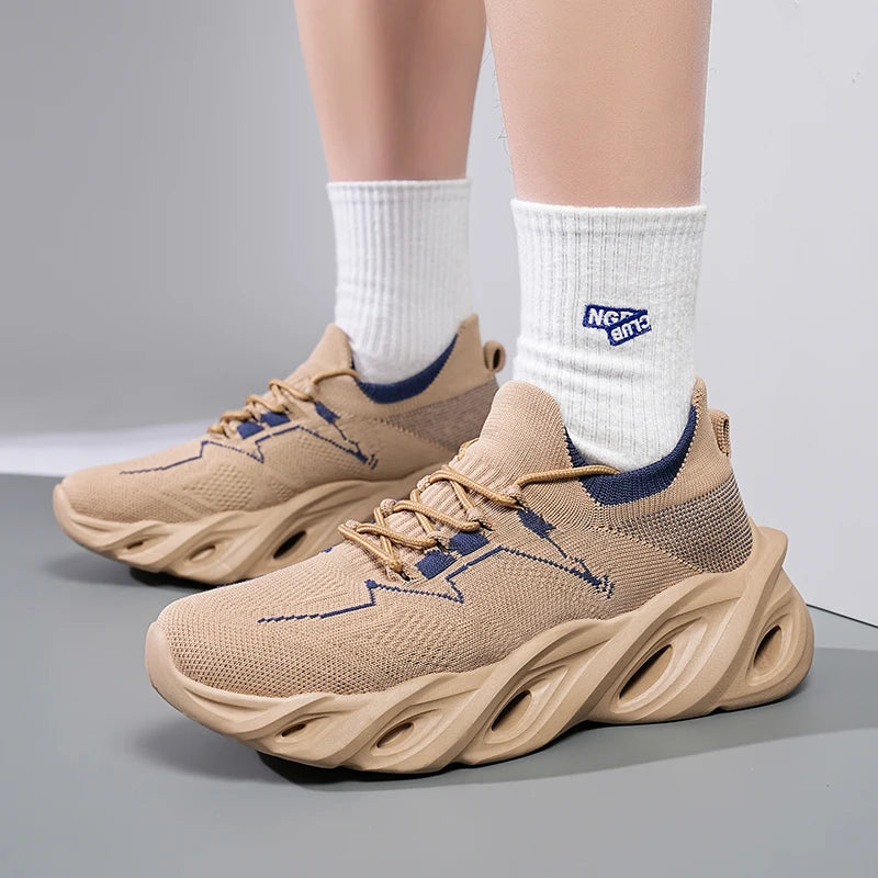 Men's Shoes Sneakers Casual Breathable Fashion Loafers Running Shoes Mesh Breathable and Durable All Season Shoes Size 39-46