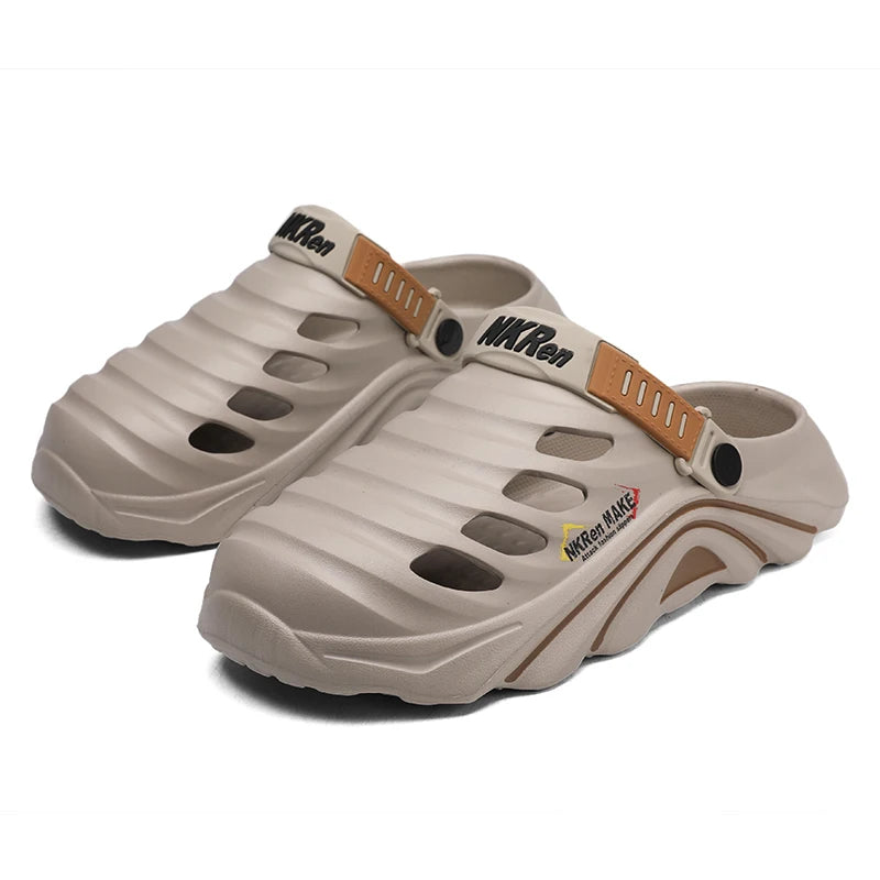 2025 Summer New Men's Slippers Comfortable Casual Slippers Outdoor Non Slip Thick Soled  Beach Non Slip Durable Daily Sandals