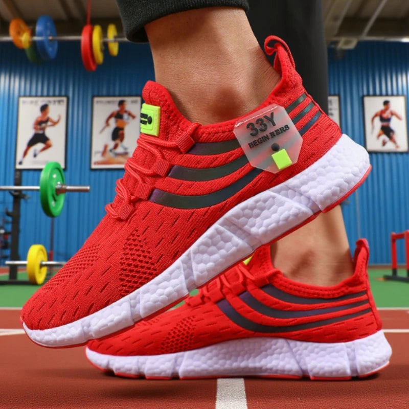Men's Mesh Sneakers Lightweight Comfortable Soft Breathable Running Shoes Athletic Jogging Tenis Multi Colored Walking Shoes Men