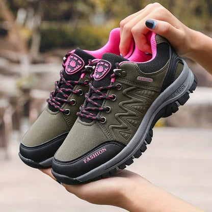 Women's Retro Minimalist Thick Soled Shoes Comfortable Casual Platform Anti Slip Hiking Shoes Jogging Hiking Training Sneakers