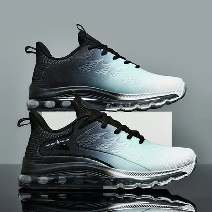 New Model Men's Air Cushioned  Casual  Breathable Fashionable Running  Shock Absorption Anti Slip Lightweight Rebound Sneakers