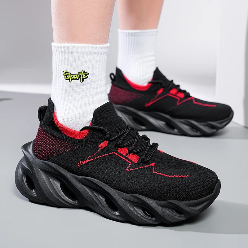 Men's Shoes Sneakers Casual Breathable Fashion Loafers Running Shoes Mesh Breathable and Durable All Season Shoes Size 39-46